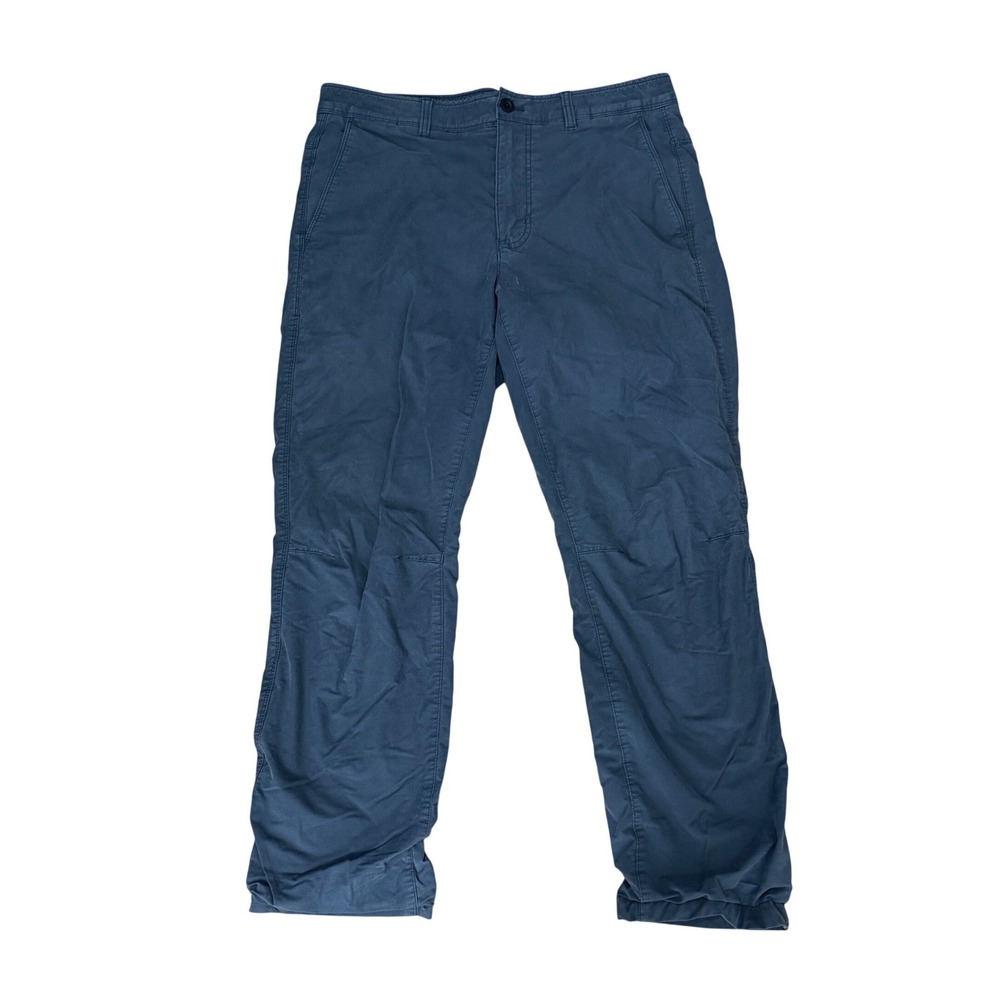 Eddie‎ Bauer Fleece Lined Pants Mens 33x30 Outdoor Stretch Chino Gray Winter